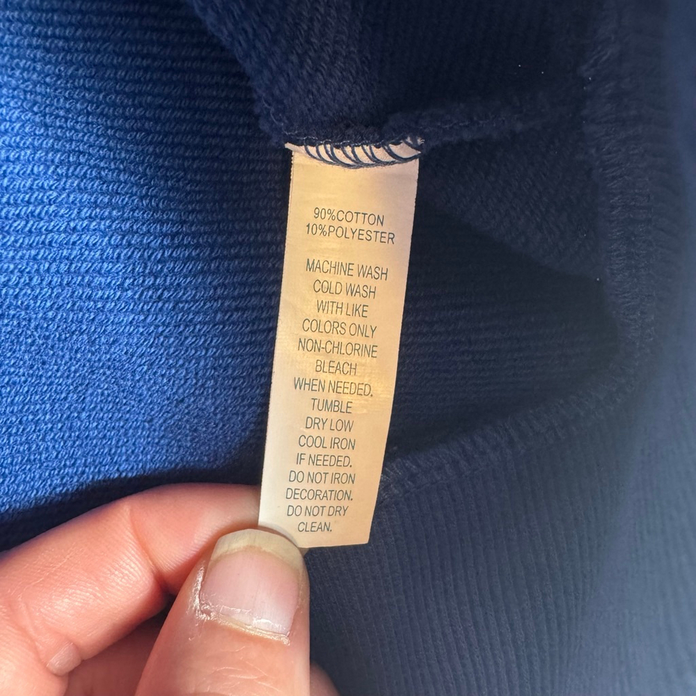 Men’s Fifth LOOP Blue Motivation Graphic Sweatshirt M - Picture 4 of 7